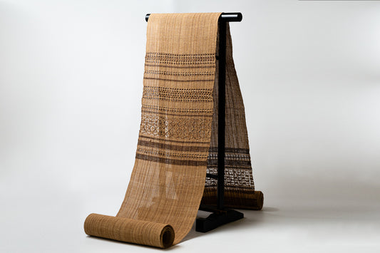 女性用帯 もじり織 茶色